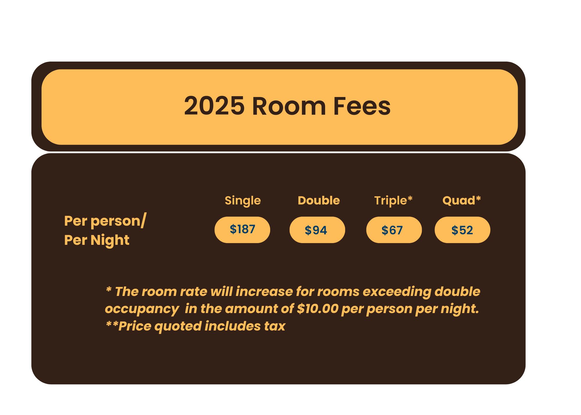 Room Fees