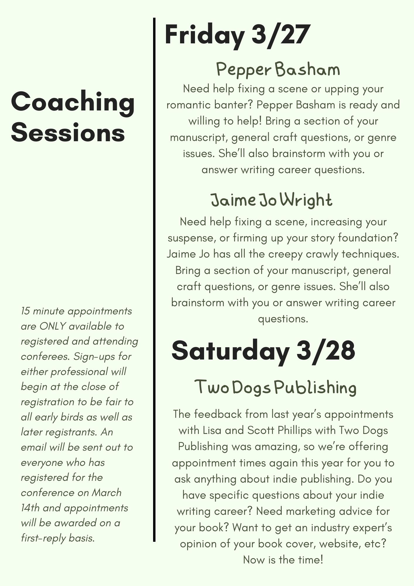 Coaching Session Information