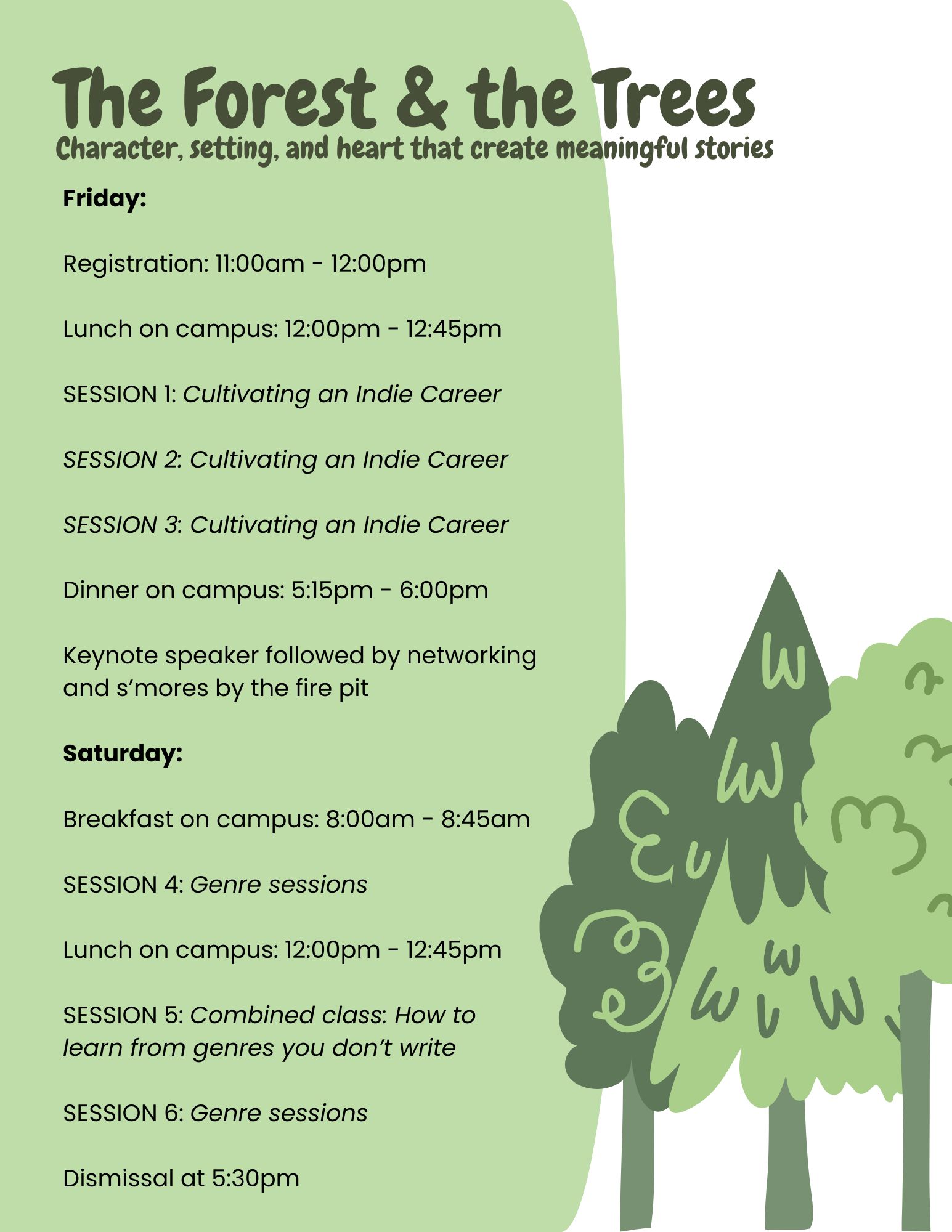 WITS Schedule
